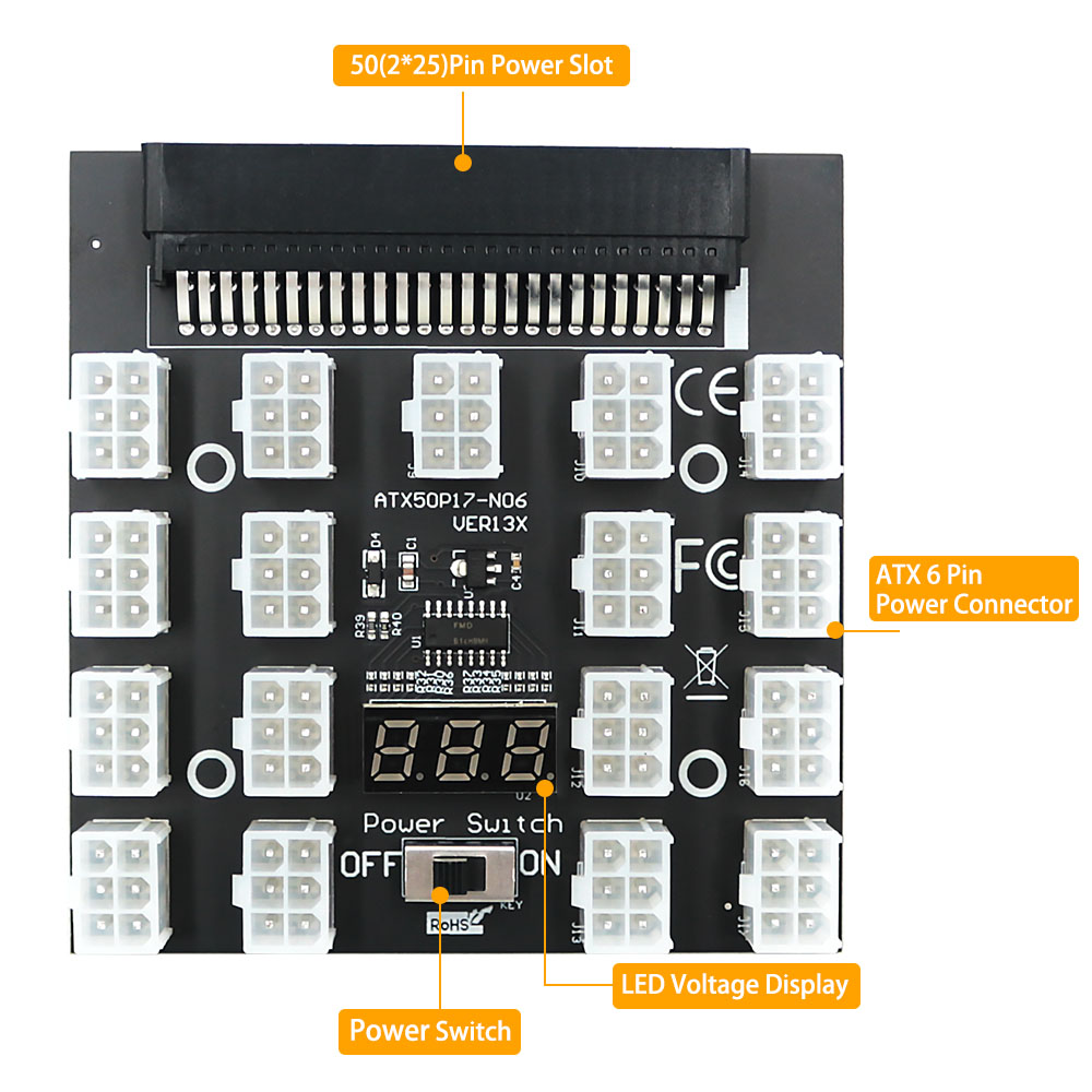 Płyta rozdzielcza zasilacza DE – 2400W Server Psu Breakout Board recenzja i cena