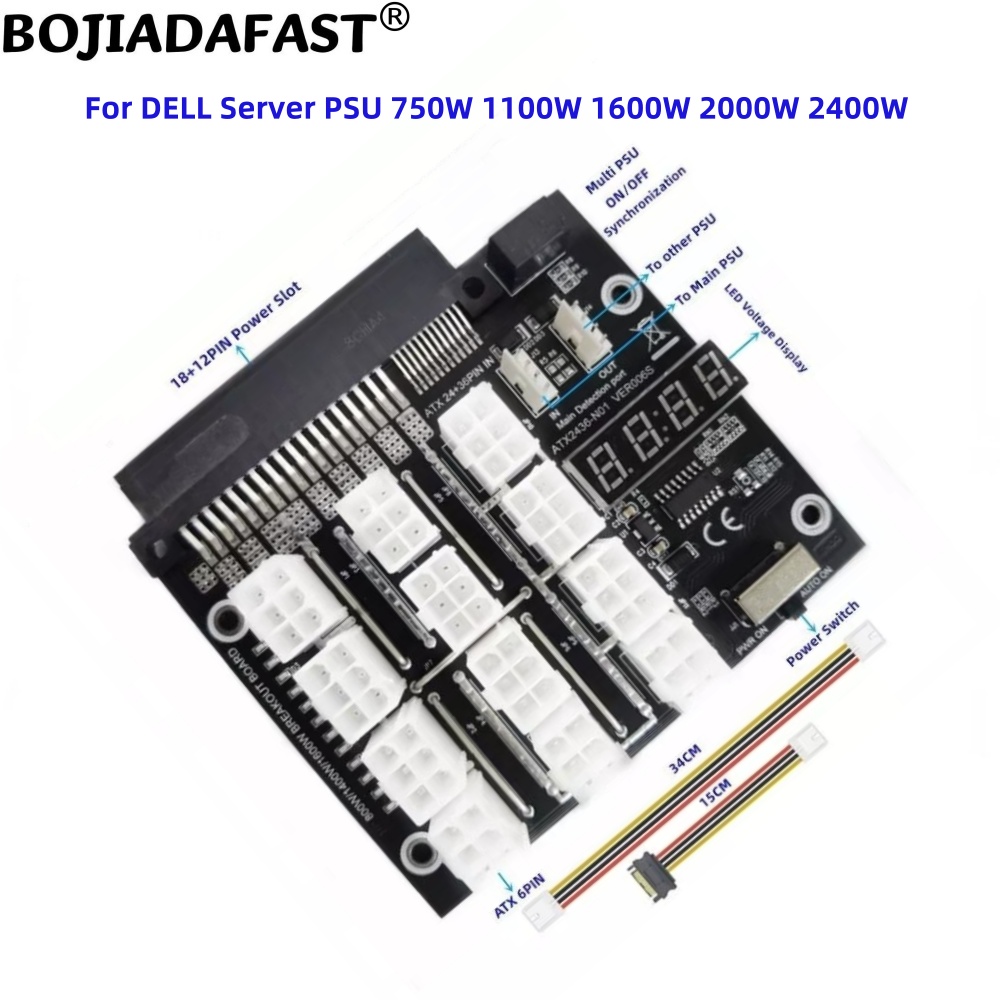 Płytka rozdzielcza do zasilacz – 2400W Server Psu Breakout Board recenzja i cena